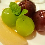 ペンションプチポワ - 2016秋  スイーツ フルーツのアップ