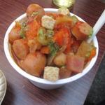 Saramanje Do Kajino - 冬野菜とひよこ豆のスープ三河鶏のブータンブラン入り
