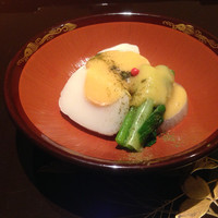 日本料理 つるま - 大根とホタテのからし酢味噌