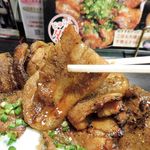 Kushiage Juraku - メガしびれ豚丼（大盛・半熟玉子）1,000円