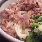 うどんどころ遍路庵 - 肉ぶっかけうどん（特大）アップ