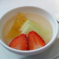 中国料理 翡翠宮 - デザートの杏仁豆腐
