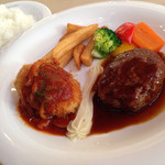 レストラン　イイジマ - Bランチ ¥1,680
            ハンバーグ・カニクリームコロッケ