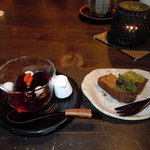 Shinryoku Sabou - ほうじ茶ゼリーとカステラ2種のセット