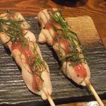 焼とりの八兵衛 - ささみの梅しそ巻