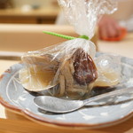 寿しの吉乃 - はまぐり、のどぐろ、松茸の包み蒸し