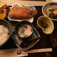 割烹良  - ある日の錦御膳（白身魚フライ）