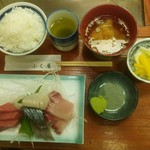 ふく屋 - サービス定食　さしみ