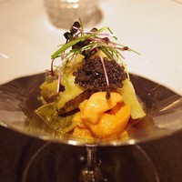 神戸牛炉釜炭焼ステーキ IDEA 銀座 - 鮑と雲丹とキャビアカクテル