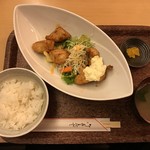 Shokusaishubou Goichiya - トリ　コンビ定食　￥780　