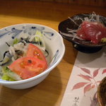 ふぐ料理無風 - お造りとサラダ