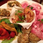 ピッツェリア ダ・アオキ タッポスト - ディナー：前菜盛り合わせ（2012年10月）