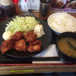 Kushikatsu Dengana - から揚げ定食(500円)