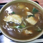 福井屋 - カレー南蛮そばのアップ