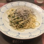 鎌倉パスタ - ランチセット
            シラスの焼き海苔クリームパスタ柚子胡椒風味1290円