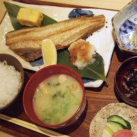 焼き鳥 平良 - ランチほっけ開き定食