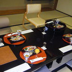 山中温泉　花紫 - 高椅子の配慮もしてくれました♪