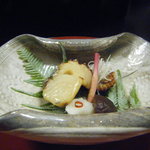 山中温泉　花紫 - さわらの味噌幽庵　渋皮栗甘露煮