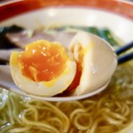 麺処 懐や - ［2016/11］塩・細麺(680円)＋味玉(100円)