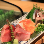 Sushi Sagamiya - お造り盛り合わせ　　苦手なものもきいてもらえませんでした