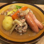 食堂コヨミ - 鶏肉とウィンナーのたっぷり野菜ポトフ定食