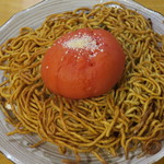 中華料理 帆 - 海老とトマトの両面焼きそば2