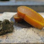 寿司栄 - 28年11月　唐墨、自家製蟹味噌