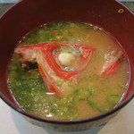 寿司栄 - 28年11月　金目味噌汁