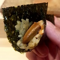 鮨 まるふく - あん肝燻製手巻き