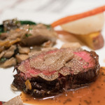 ラ スフォリーナ - 2016.11 ふるの牛のロースト 仏産きのこのソテー