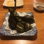 和sian-cafe aimaki - ガイホーバイトーイ（鶏肉のパンダンリーフ包み）