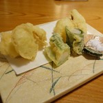 手打蕎麦 とし庵 - 下仁田ネギ天ぷら