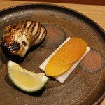 日本料理 晴山 - からすみ　焼きカマス