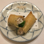 旬菜 おぐら家 - 白子の春巻揚げ