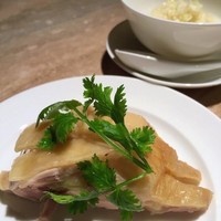 ミモザ - 伊達鶏の白切鶏〜葱生姜ソースで