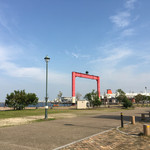 ミントカフェ - 駐車場から。