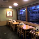 おそば高砂家 - 中庭を望む客席