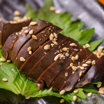 鳥舎あかさき - 自家製　鶏きもの燻製　400円