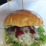 カフェレストラン デュボワ - マッシュルームバーガー  チーズとろーり