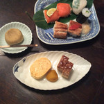 Kyoshumi Hisaiwa - コレ、お昼の残り^_−☆晩御飯に食べたよ〜♪饅頭は老松の栗しぼり(-_^)