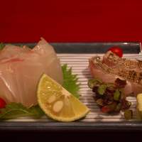 賛否両論 - 鯛と太刀魚のお刺身
