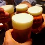 すし処 睦月 - 生ビールで乾杯♪