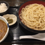 手打ちつけうどん めんこや - つけカレーうどん（大盛、半ライスサービス） ¥940→¥840