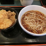 小諸そば - 秋野菜天丼セット530円