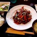 JIANG - つくば鶏の黒胡椒炒め850円