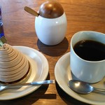 クリオロ 本店 - セレブ・モンブランとホットコーヒー（2016年11月）