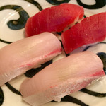 大和屋 音次郎 - マグロとヒラマサの握り寿司
