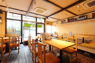 Shokuraku Sakaba Jibaru - お座敷掘りごたつとテーブル席です。1階の路面店です♪