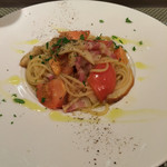 創作イタリアン Gemelli - イタリア産ポルチーニ茸とパンチェッタのフレッシュトマトソーススパゲッティーニ 2