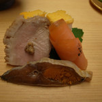 湖里庵 - 先付・鮒寿司の甘露